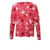 Pullover mit Rosen-Muster /