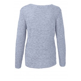 Pullover mit weitem V-Ausschnitt /