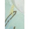Baumwoll-Strickjacke mit Blumen-Motiv /
