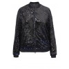 Funkelnde Blouson-Jacke mit Wendepailletten /