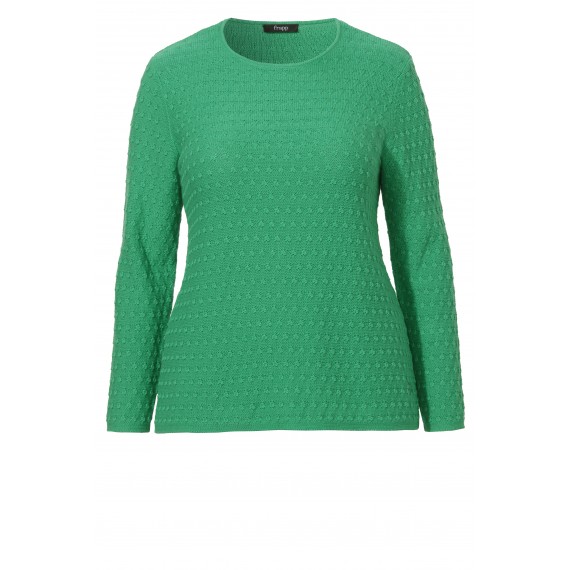 Modischer Pullover mit Struktur-Punkten /