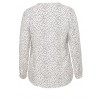 Luftige V-Bluse mit Tupfenmuster /