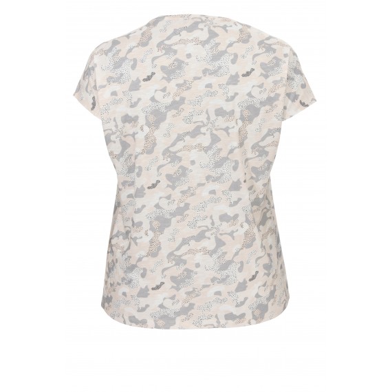 Süßes T-Shirt mit Camouflage-Muster /