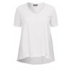 Feminines T-Shirt mit asymmetrischem Saum /