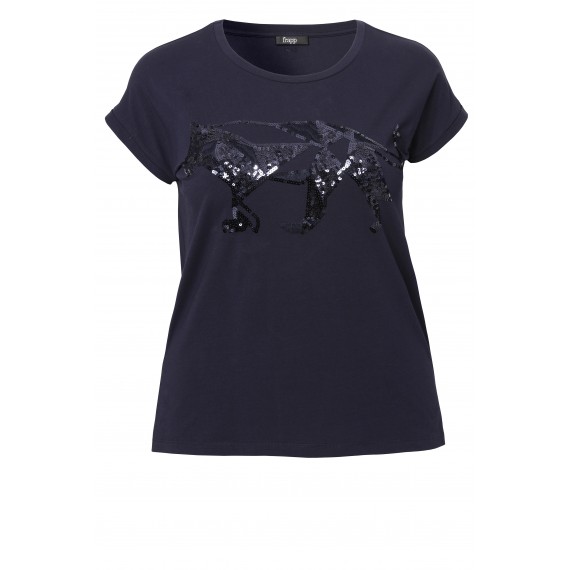 Modisches T-Shirt mit Pailletten-Motiv /