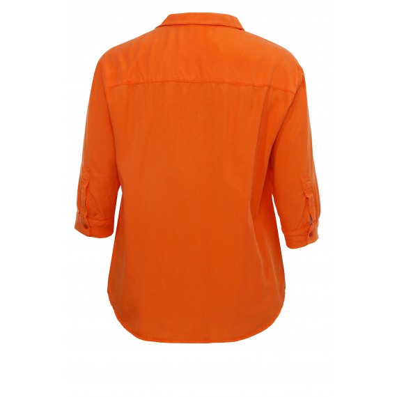 Legere Bluse mit verlängerter Rückseite /