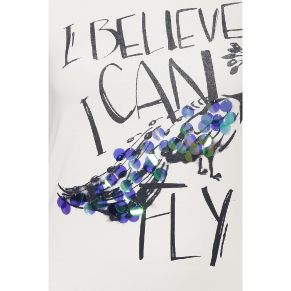 Verspieltes Shirt "I believe I can fly" /