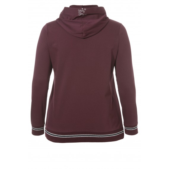 Feminines Sweatshirt mit Ziersteinen /