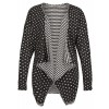 Modische Wende-Strickjacke mit Allover-Muster /