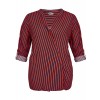 Luftige Bluse mit Streifen /