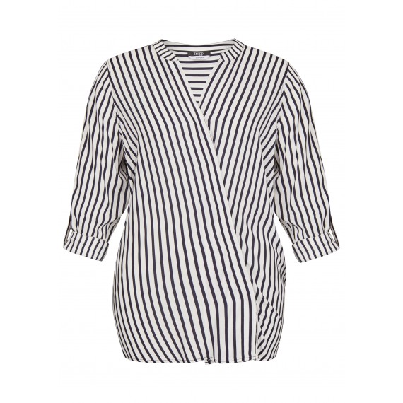 Luftige Bluse mit Streifen /