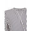Luftige Bluse mit Streifen /