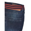 Kombistarke Jeans mit gestreiftem Gürtel /
