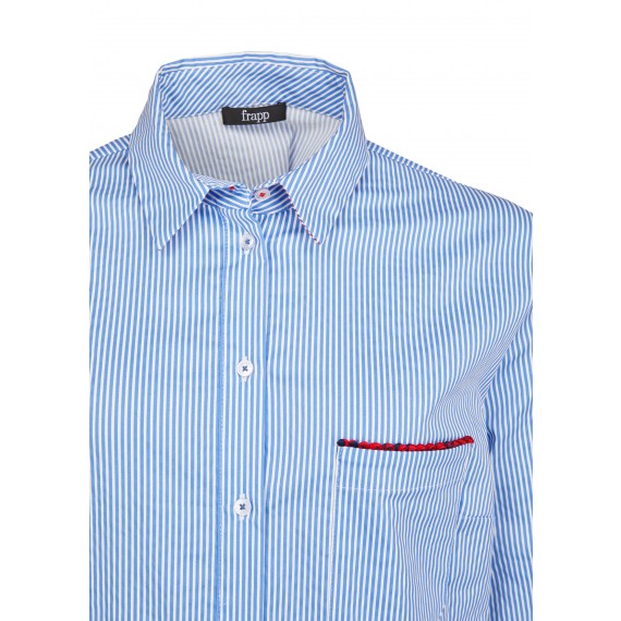 Lässige Bluse mit Allover-Streifen /
