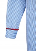 Lässige Bluse mit Allover-Streifen /
