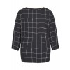 Zarte Bluse mit Gittermuster /
