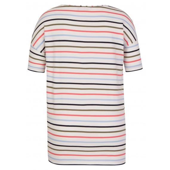 Modernes Ringel-Shirt mit Herzanstecker /