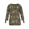 Romantische Carmen-Bluse mit Muster-Mix /