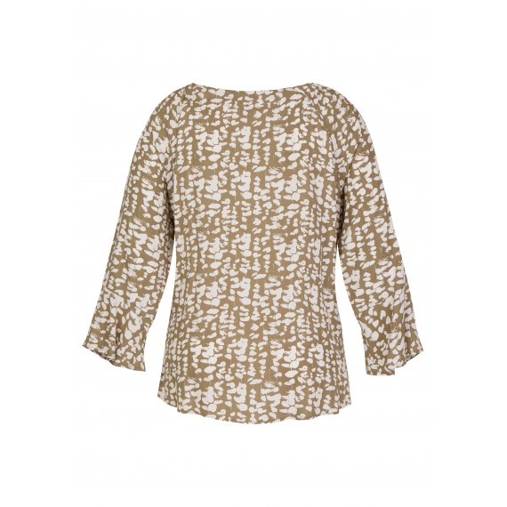 Angesagte Carmen-Bluse mit floralem Print /