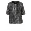 Metallic-Shirt mit Materialstruktur /