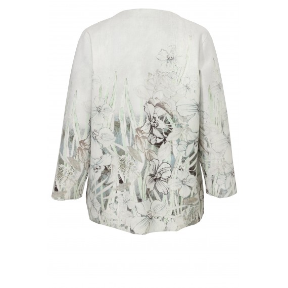 Extravagante Jacke mit floralem Print /