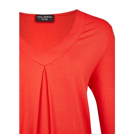 Feminines Shirt mit Raffung /