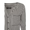 Luftige Bluse mit Streifen /