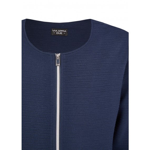 Elegante Jacke mit Struktur-Streifen /