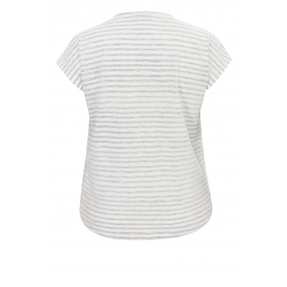 Sommerliches Ringel-Shirt mit Verzierungen /