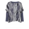 2-in-1 Jerseyshirt mit Chiffon-Tunika /