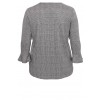 Modischer Pullover mit Volants /