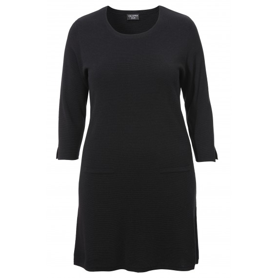 Modisches Strick-Kleid mit 3/4-Ärmeln /