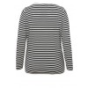 Ringel-Pullover mit U-Boot-Ausschnitt /