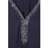 Elegantes V-Shirt mit Strass-Besatz /