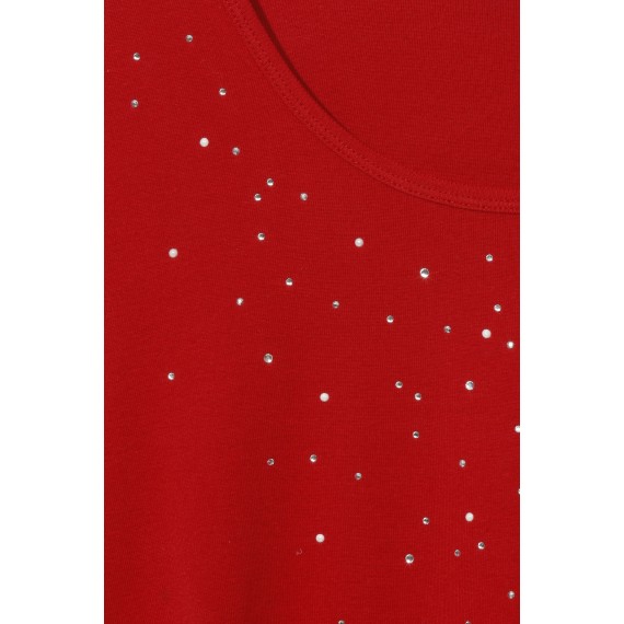 Edles Shirt mit Ziersteinchen /