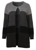 Kuschelige Strick-Jacke mit Farbverlauf /
