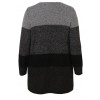 Kuschelige Strick-Jacke mit Farbverlauf /