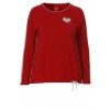 Verspielter Pullover mit Farbkontrast /