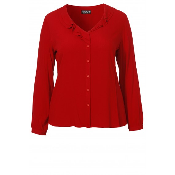 Feminine Bluse mit Volants /