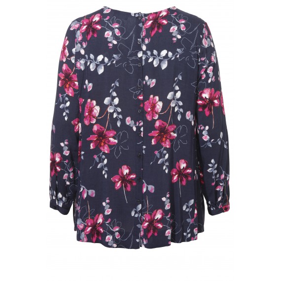 Romantische Bluse mit floralem Print /