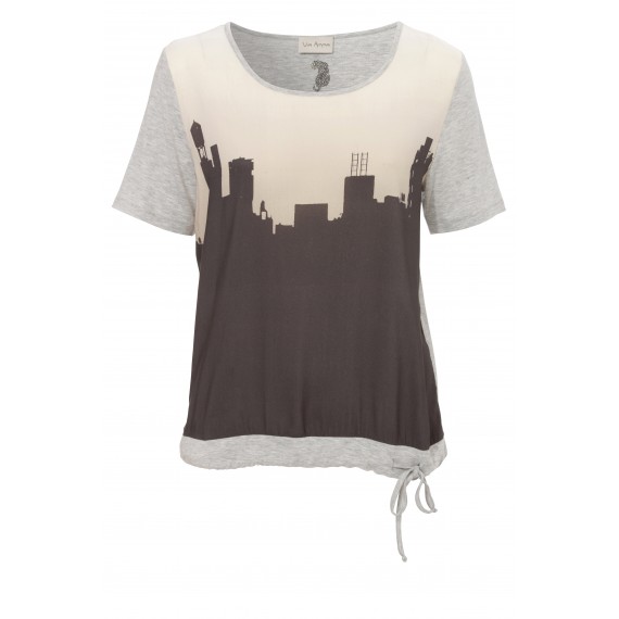 Lässiges Shirt mit Skyline-Print /