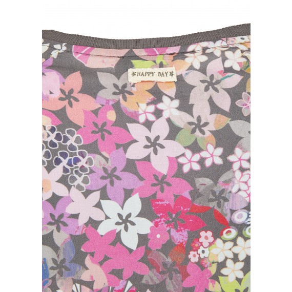 Zarte Bluse mit floralem Muster /