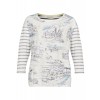 Maritime Bluse mit Front-Motiv /