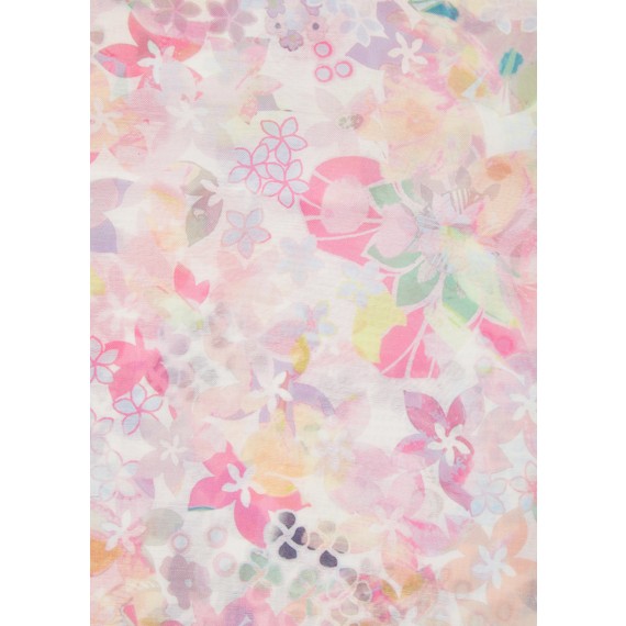 Zarter Schal mit floralem Print /