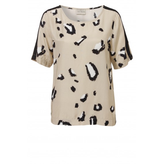 Wildes Blusen-Shirt mit Animalprint /