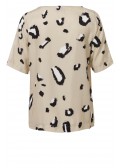 Wildes Blusen-Shirt mit Animalprint /