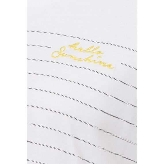 Leichtes Shirt mit Linienmuster /