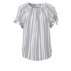Zarte Bluse mit Schnürung /