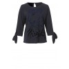 Süßes Blusen-Shirt mit samtigem Motiv /
