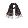 Leichter Schal mit floralem Print /